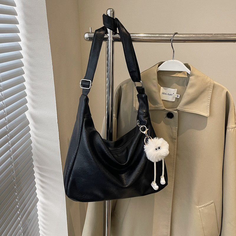 Elegant Slouchy Shoulder Bag Bowlift