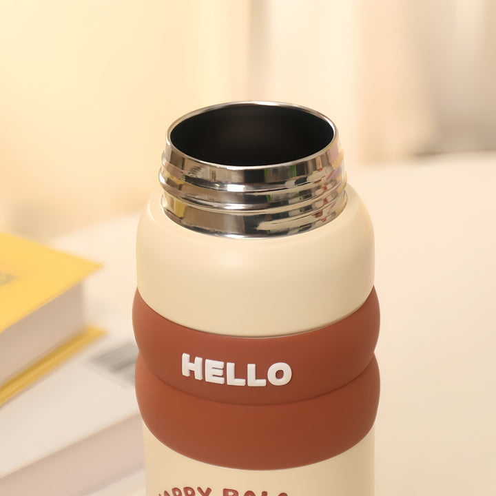 Ladies Stylish Insulated Drinking Bottle with Playful Design Bowlift