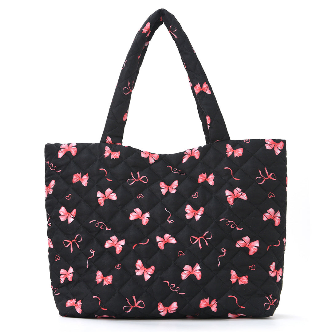 Trendy shopping bag with cute bear and strawberry design Bowlift