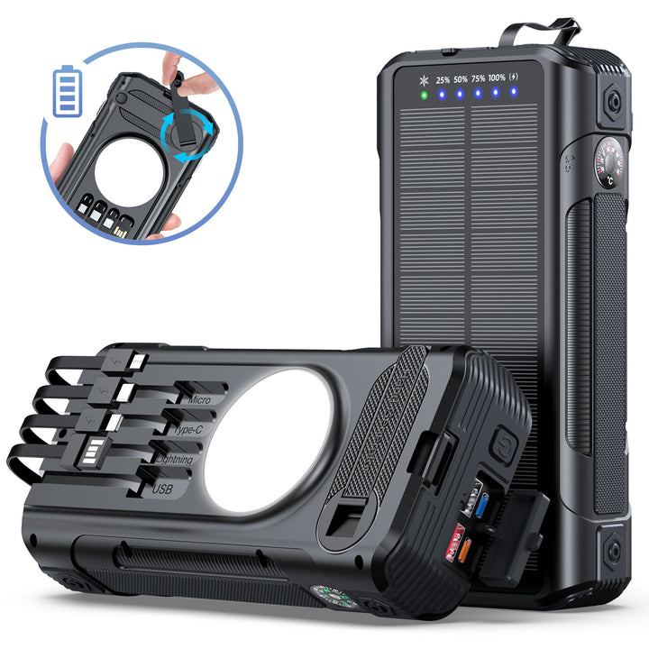 Multifunctional Solar Powerbank with LED Display Bowlift