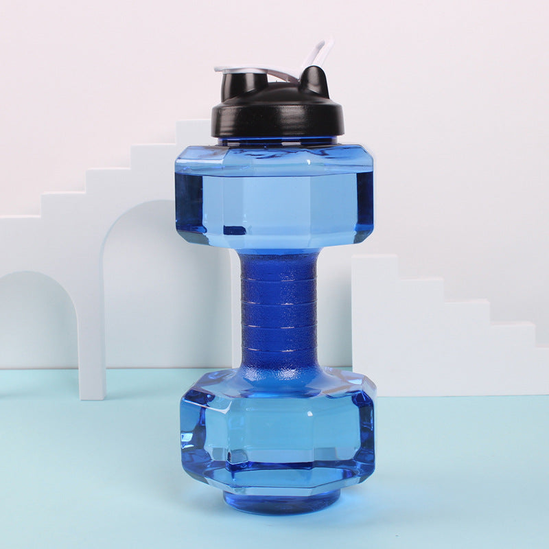 Unisex Fitness Water Bottle in Original Dumbbell Shape Bowlift
