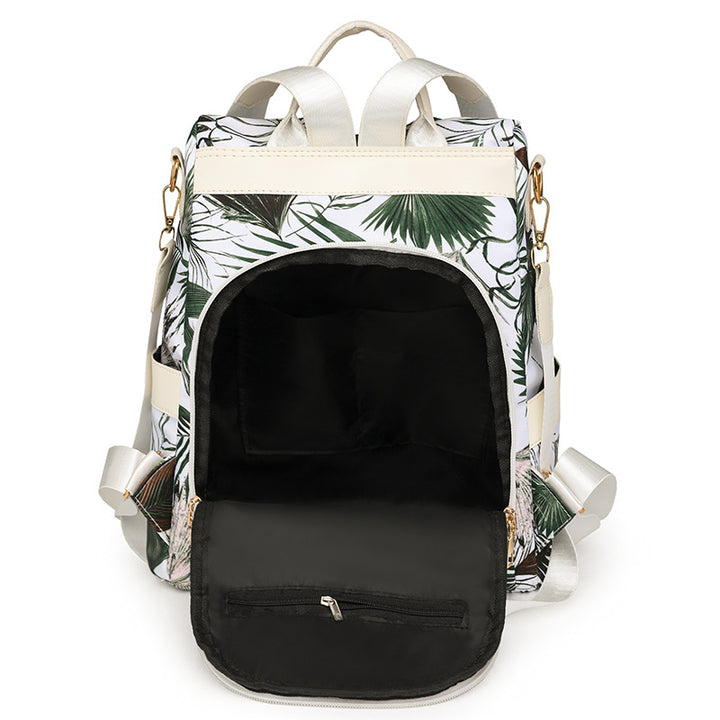 Floral Print Multi-Pocket Backpack Bowlift