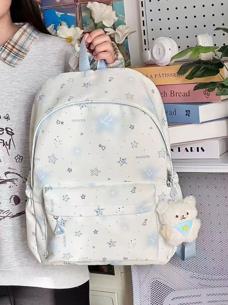 School backpack with playful star design and multiple compartments Bowlift