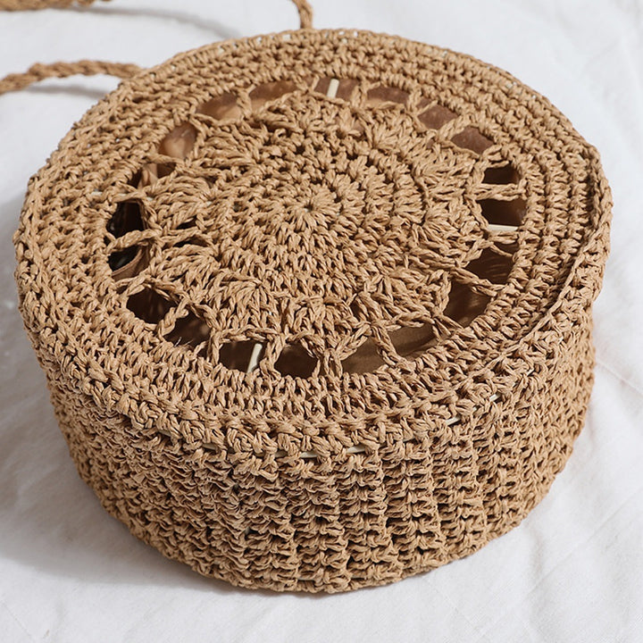 Round Macrame Crossbody Bag Bowlift