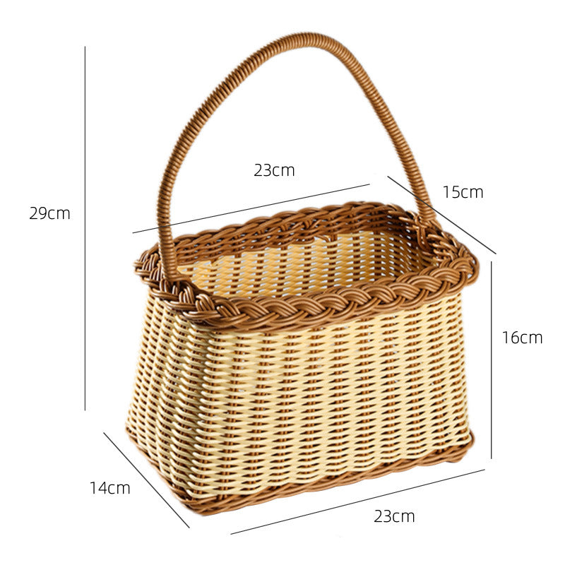 Handcrafted Woven Market Basket Bowlift