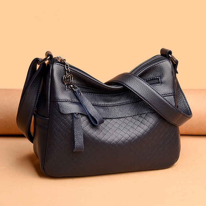 Textured Quilted Shoulder Bag Bowlift