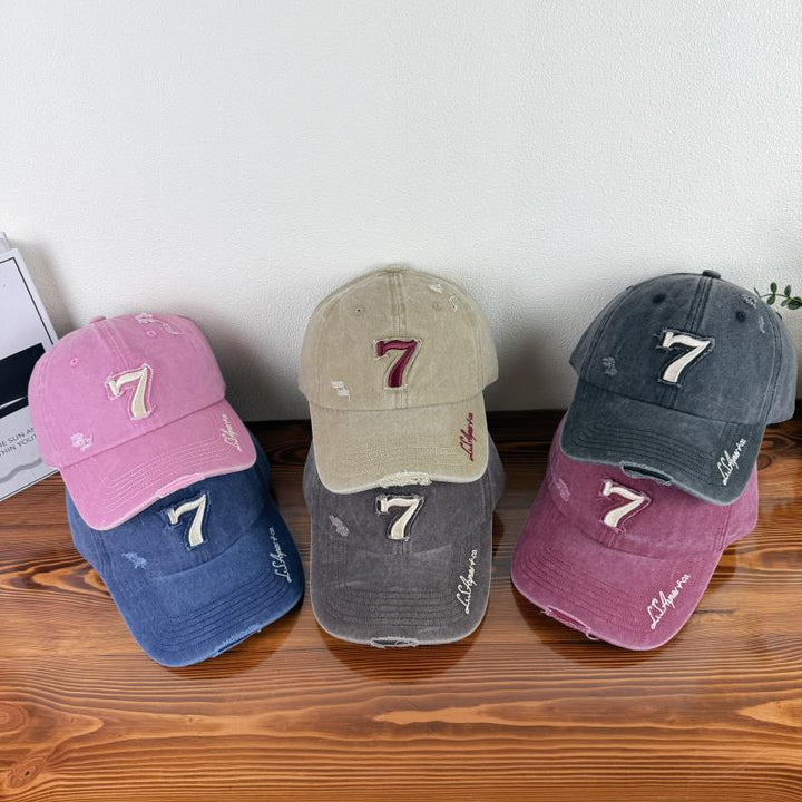 Men's Distressed Vintage Baseball Cap Bowlift
