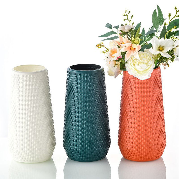 Textured Woven Decorative Vase Bowlift