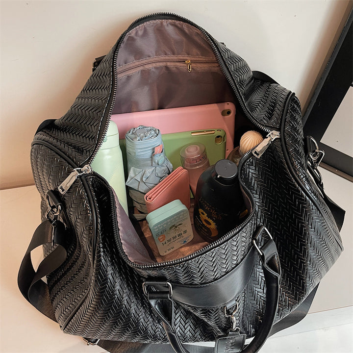 Multi-Functional Woven Travel Duffle Bag Bowlift