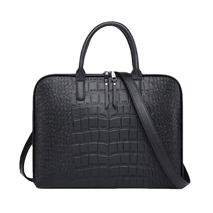 Elegant Laptop Bag in Luxurious Crocodile Look Bowlift