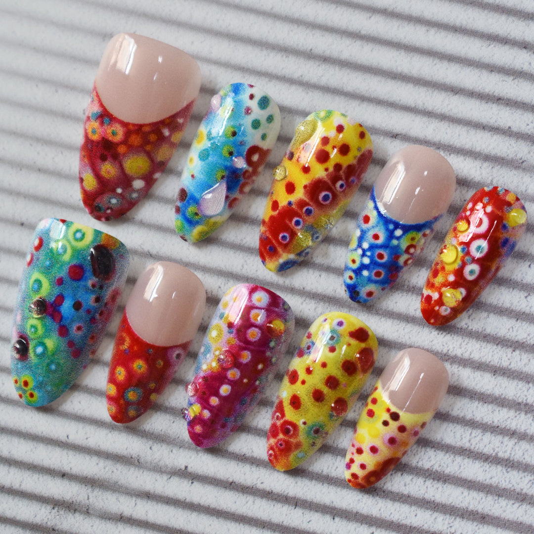 Artistic Fantasy Press-On Nail Set Bowlift
