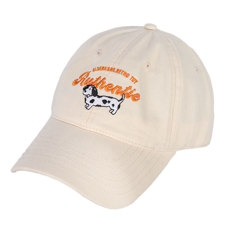 Unisex Vintage-Inspired Embroidered Cap Bowlift
