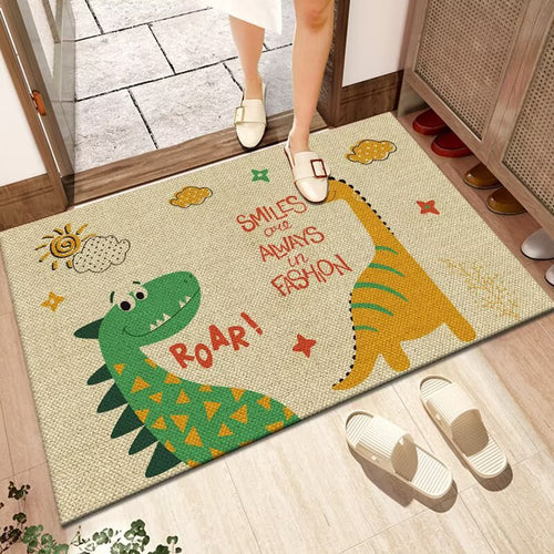 Fun Dinosaur-Themed Welcome Mat