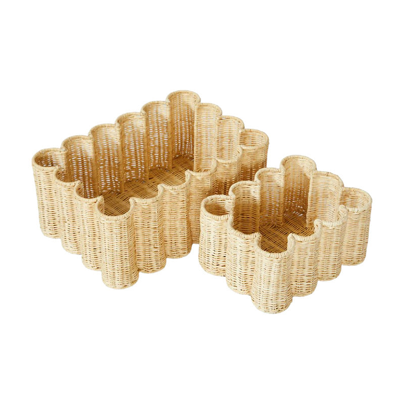 Artistic Woven Storage Basket Bowlift