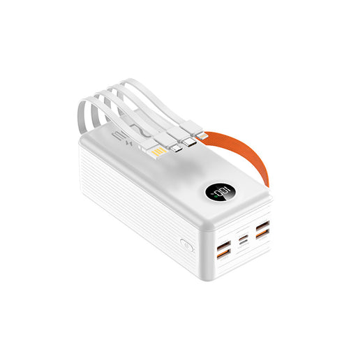 Portable power bank with integrated cable management and LCD display Bowlift