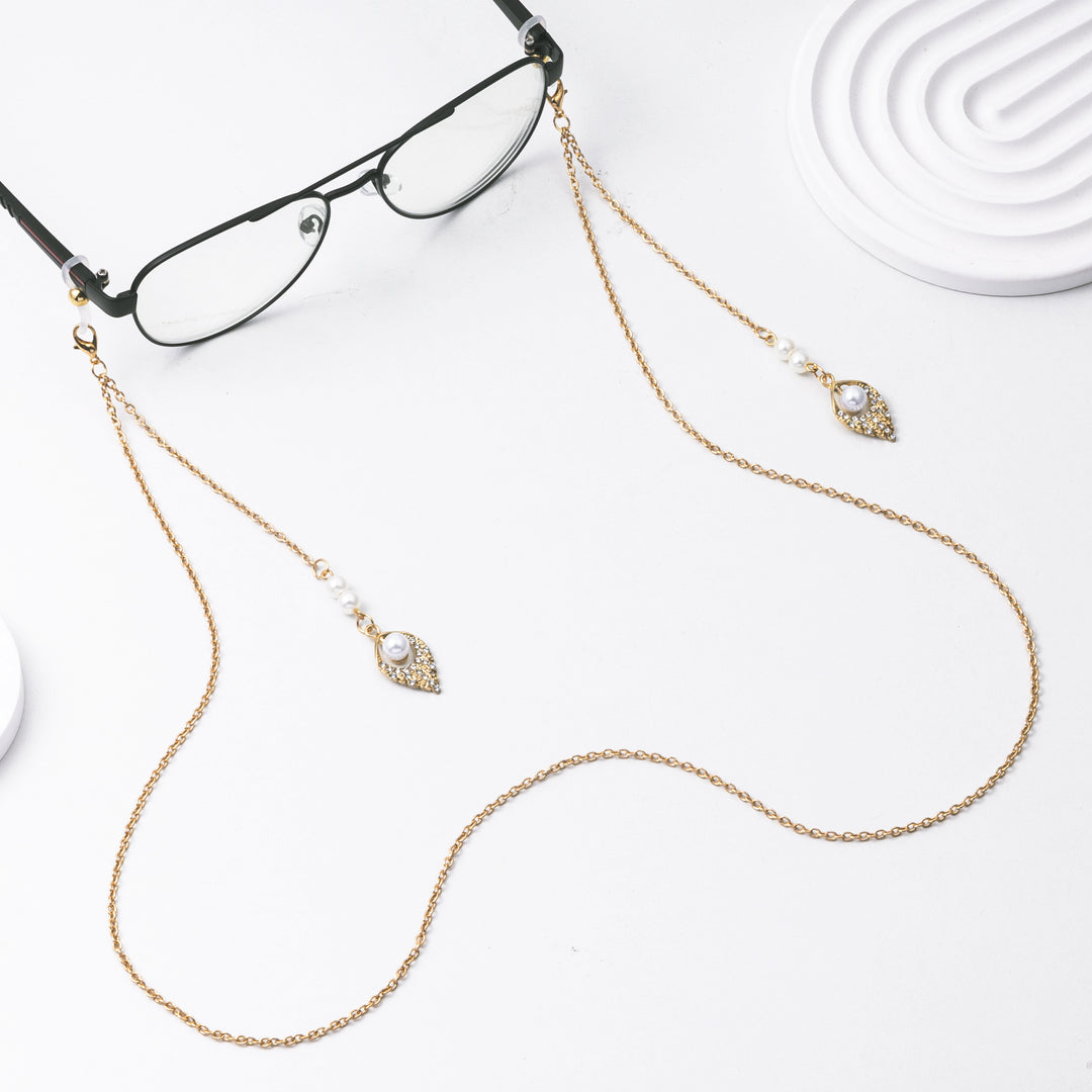 Elegant Dangle Pearl Earrings with Chain Bowlift