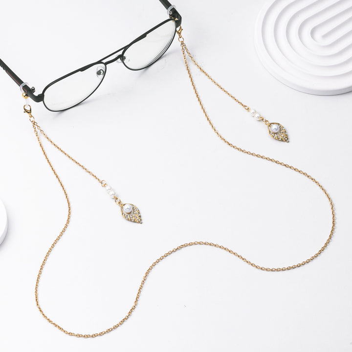 Elegant Dangle Pearl Earrings with Chain Bowlift
