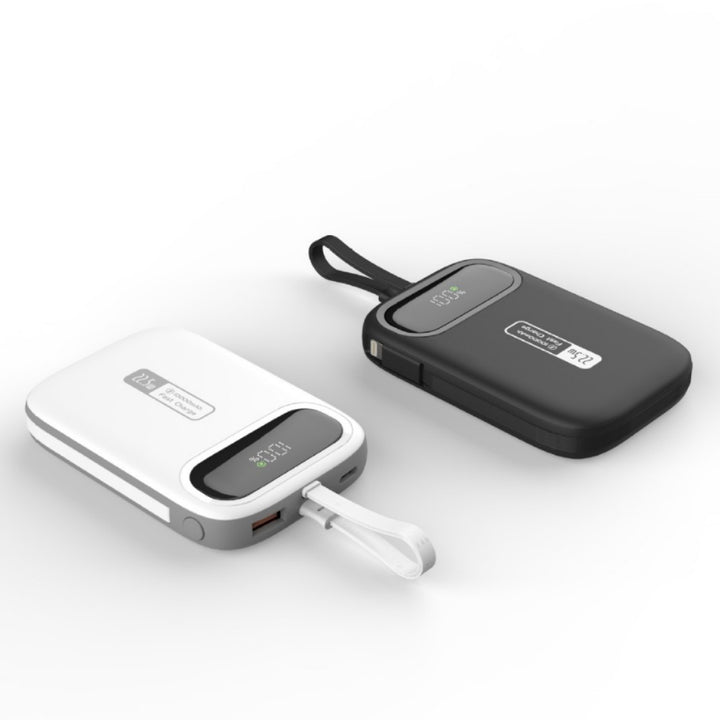 Portable power bank with fast USB-C connection and integrated LED display Bowlift