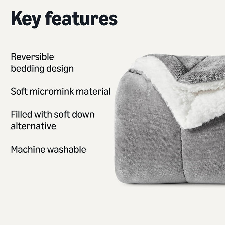 Reversible Plush Sherpa Blanket Bowlift