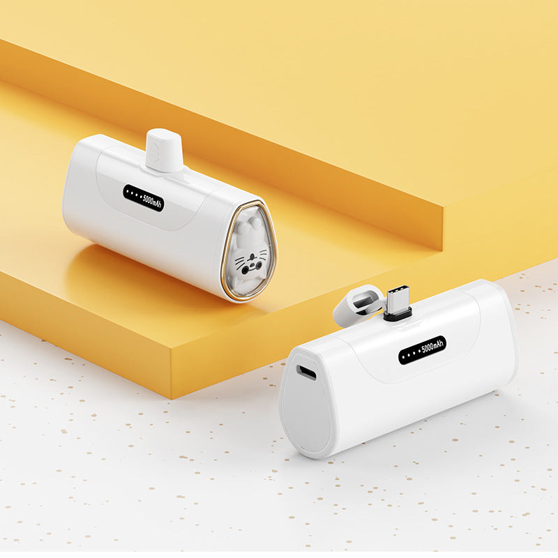 Funny power bank with integrated animal figure Bowlift
