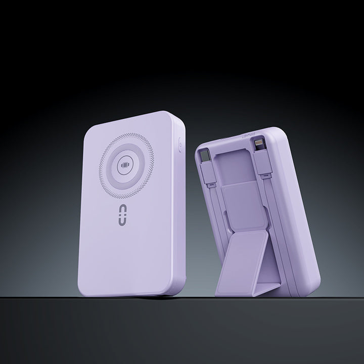 Portable power bank with integrated stand function and fast charging system Bowlift