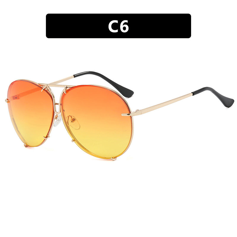 Ladies' flight sunglasses with stylish metal frame and UV protection Bowlift