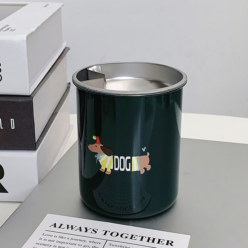 Thermal mug with funny dog breakfast design Bowlift