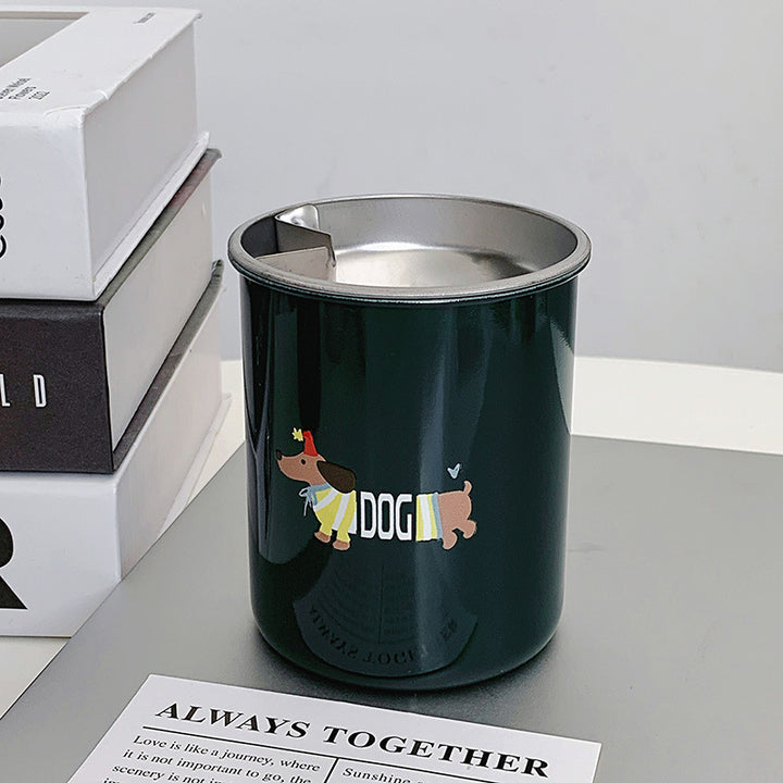 Thermal mug with funny dog breakfast design Bowlift