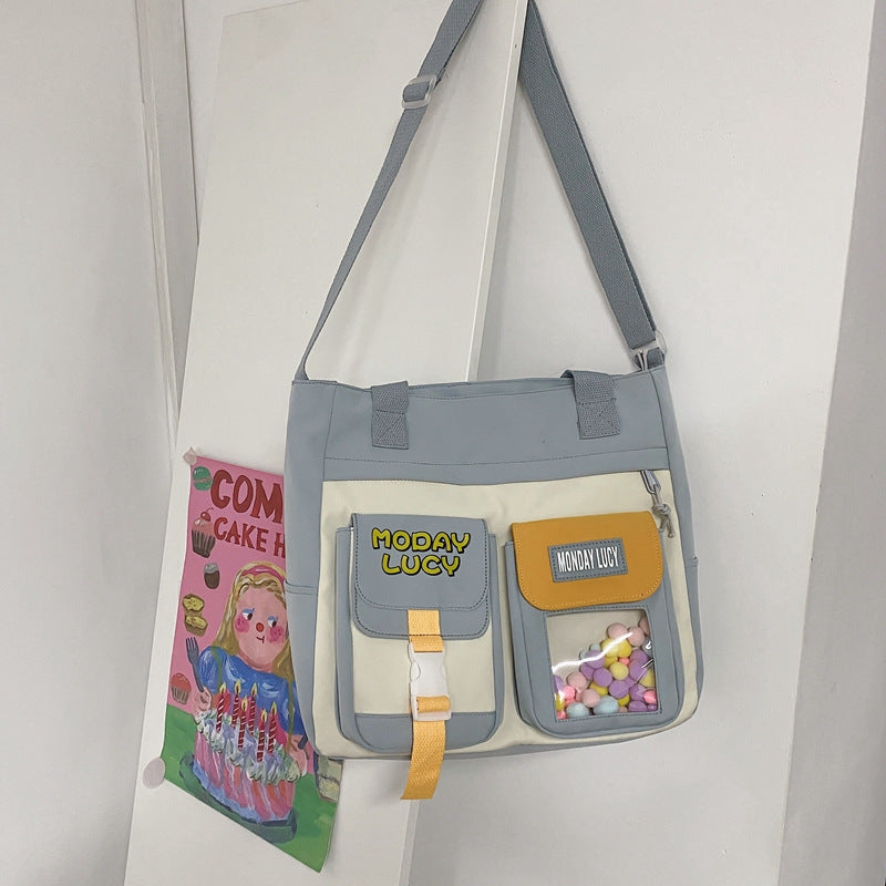 Whimsical Multi-Compartment Messenger Bag Bowlift