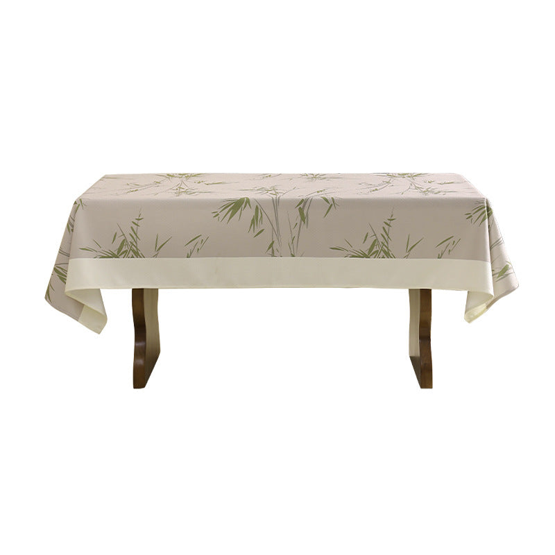 Rectangular tablecloth made of easy-care cotton blend with subtle bamboo print Bowlift