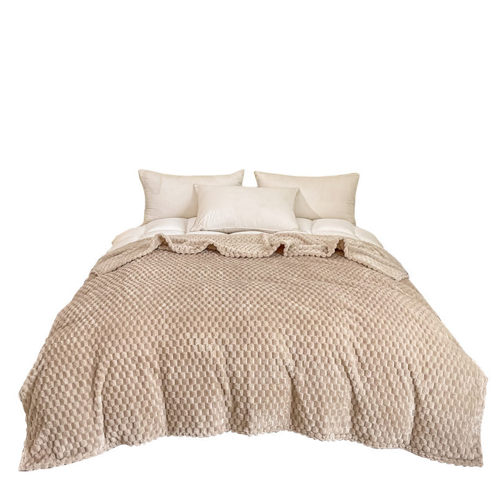 Luxurious Textured Throw Blanket Bowlift