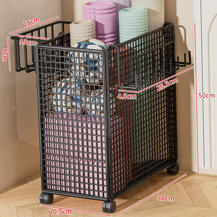 Versatile Rolling Storage Cart with Dividers Bowlift