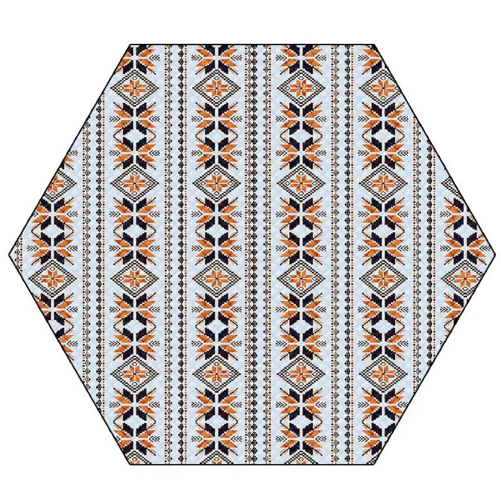Hexagonal Pattern Picnic Blanket Bowlift