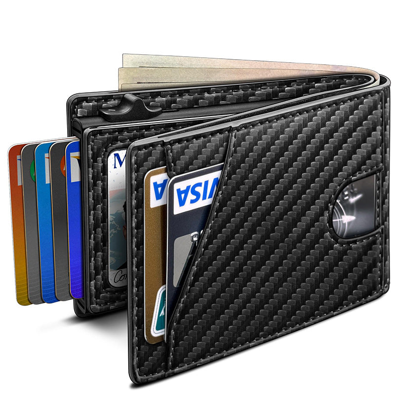 Premium Carbon Fiber Multi-Functional Wallet Bowlift