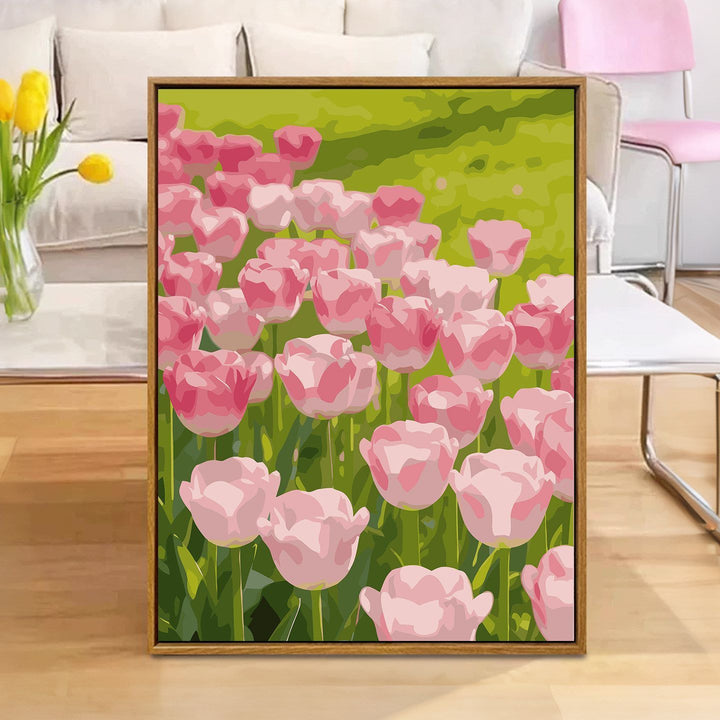 Floral Reflection Canvas Art Print Bowlift