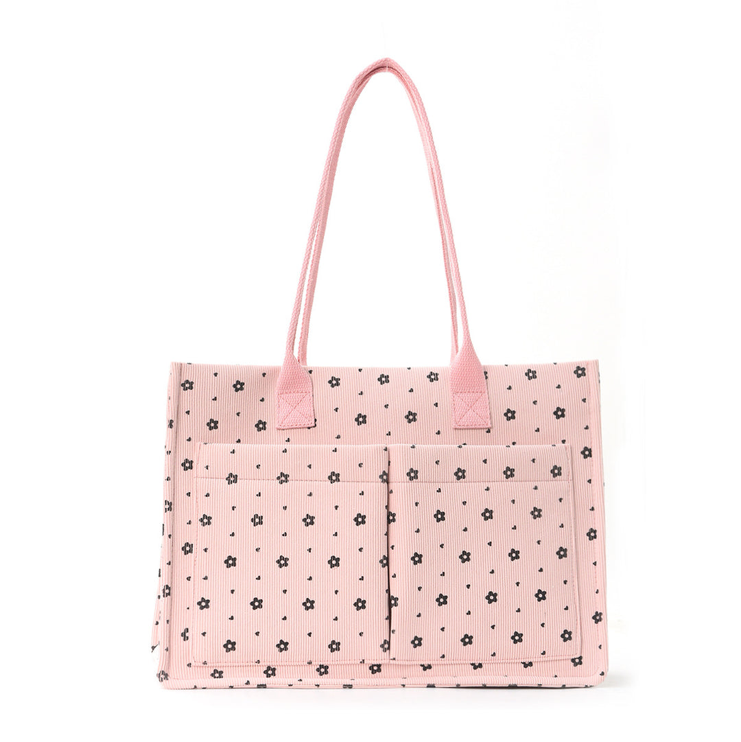 Spacious shopping and everyday bag with modern floral patterns Bowlift