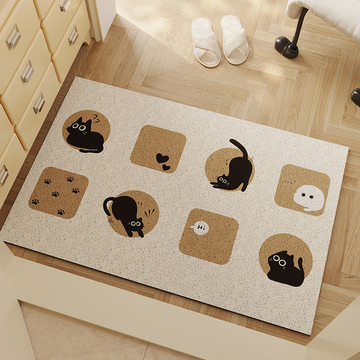 Decorative Cat-Themed Doormat