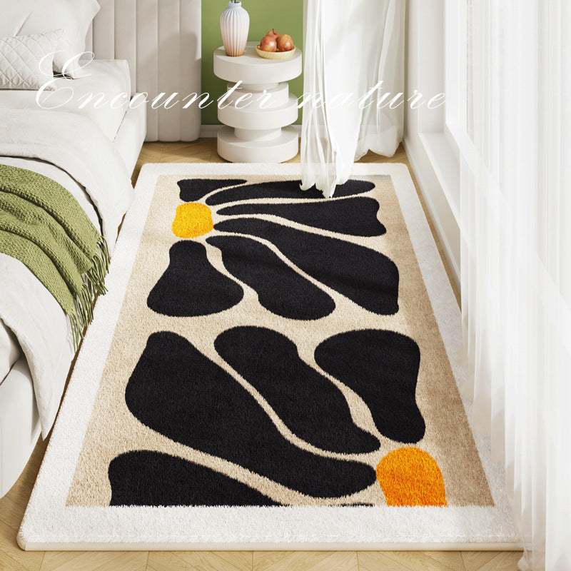Artistic Leaf Design Area Rug Bowlift