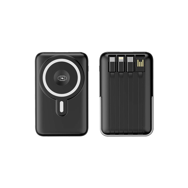 Portable Magsafe Powerbank with multifunctional USB ports and LED battery indicator Bowlift