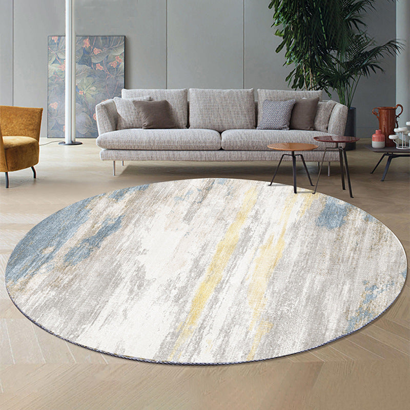 Abstract Patterned Round Area Rug Bowlift