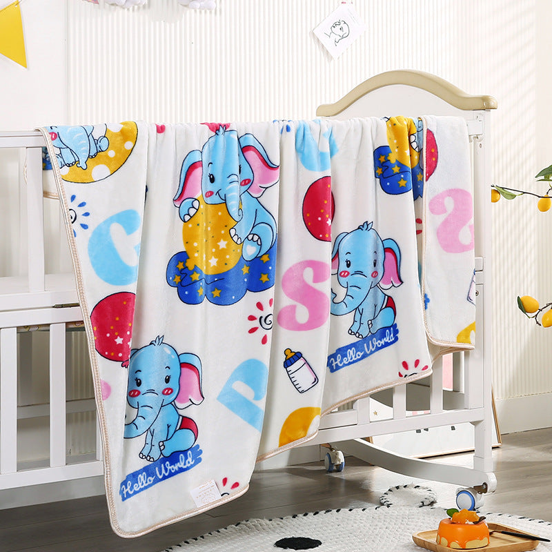 Children's Cartoon Character Fleece Blanket Bowlift