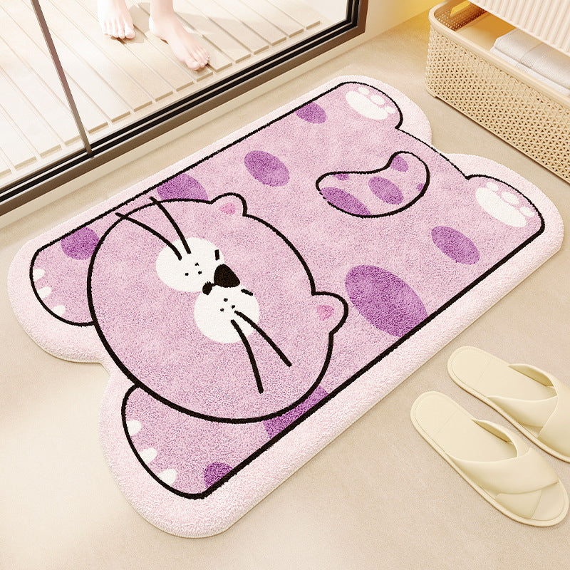 Fun Animal-Themed Bathroom Mat