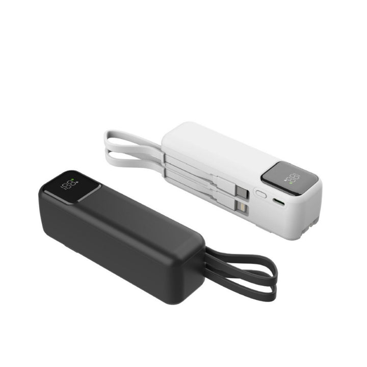 Portable power bank with integrated wireless charging function and LCD display Bowlift