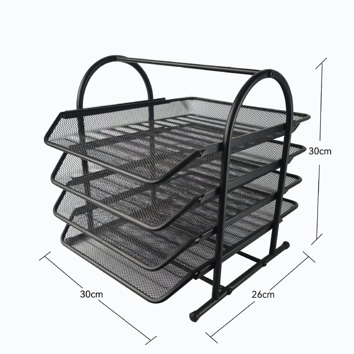 Multi-Layer Mesh Filing Rack Bowlift