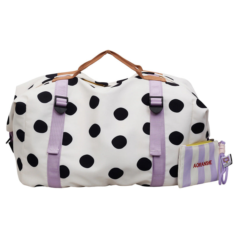 Polka Dot Travel Weekender Bag