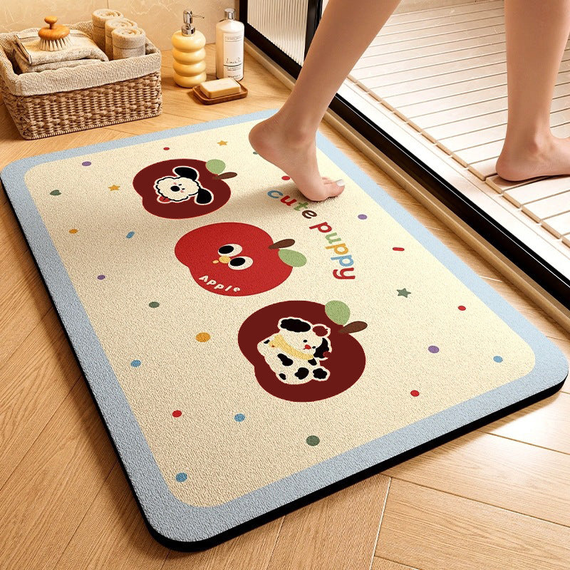 Cute Animal-Themed Memory Foam Bath Mat Bowlift