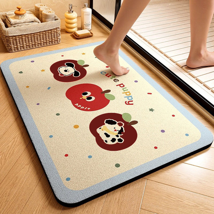 Cute Animal-Themed Memory Foam Bath Mat Bowlift
