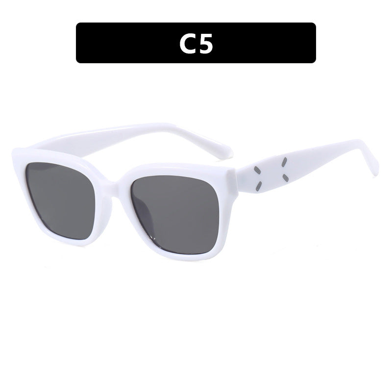 Women's fashionable square sunglasses with UV protection and elegant plastic frame Bowlift