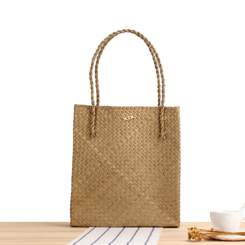 Braided Tote Bag with Two Sturdy Handles Bowlift