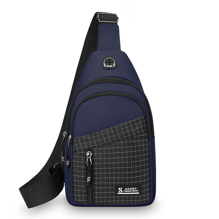 Compact Multi-Pocket Sports Sling Bag